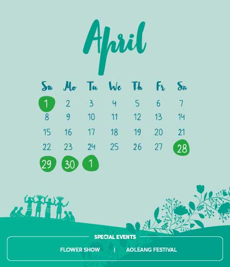 Long Weekends, April 2018