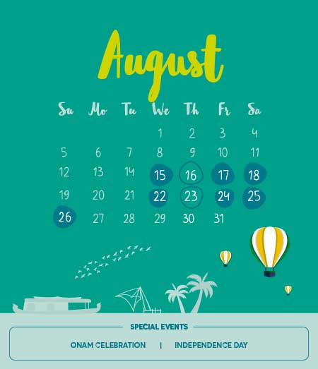 List of Long Holidays in August 2018