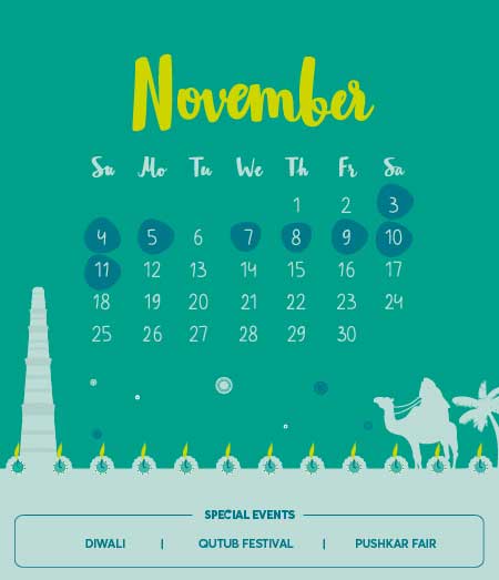 November 2018 Long Weekends