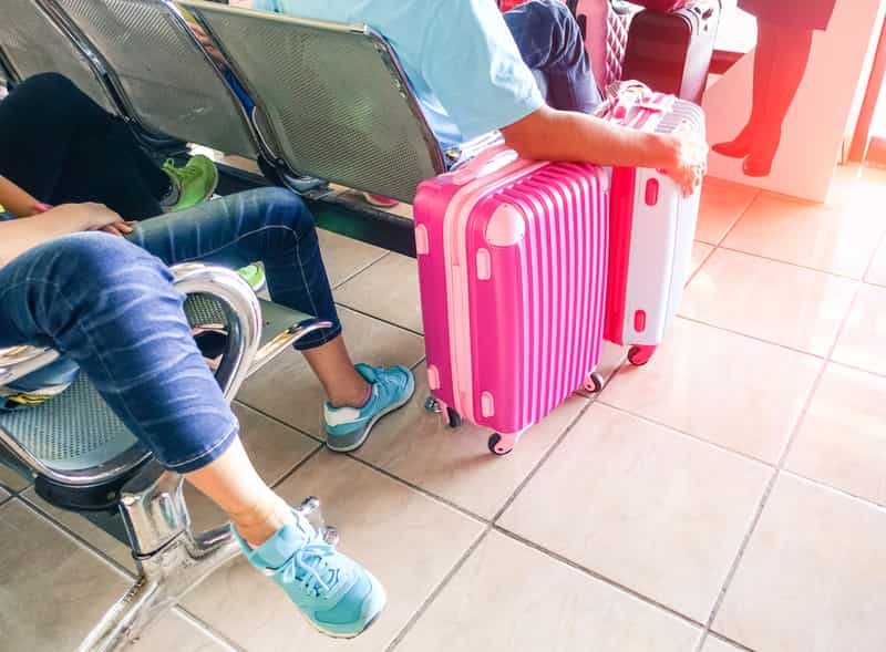 Man Taking Care of Luggage