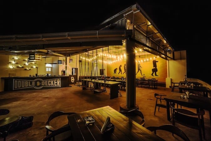 Double Decker, popular rooftop cocktail bar in Bangalore