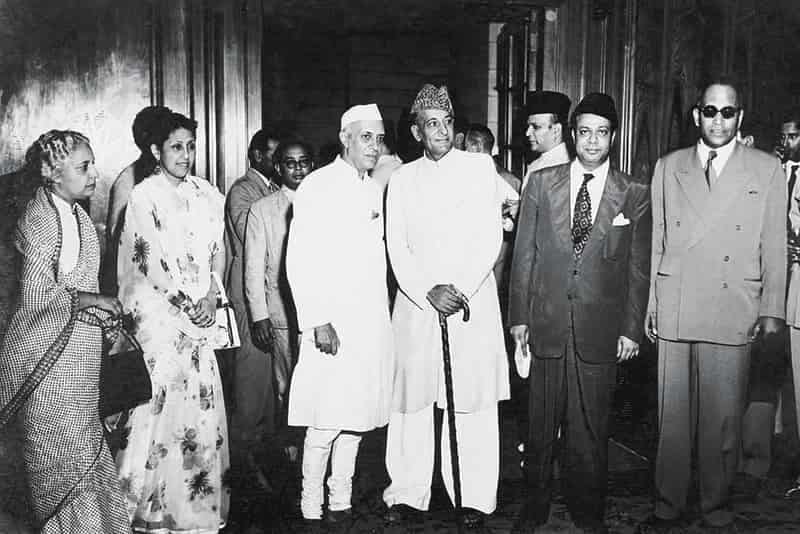 Pandit Nehru with Malik Ghulam