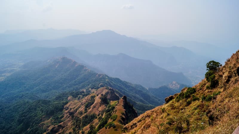 A view of the Sahyadris from Panchgani