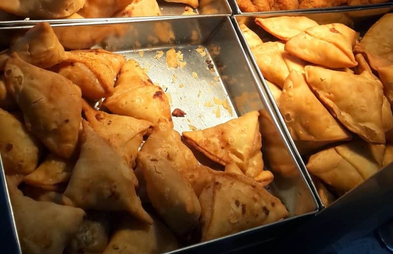 Gurukripa samosas are available all over Mumbai