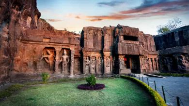 Scenic View of the Ellora Caves