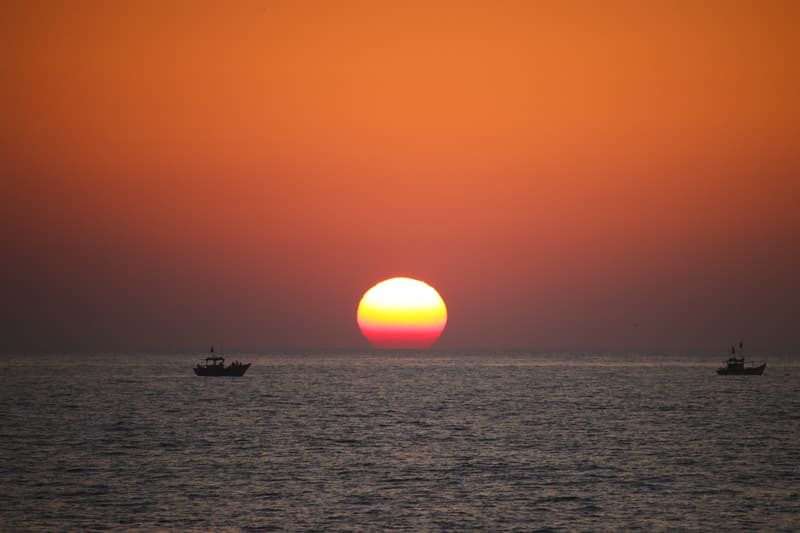 Sunset at Bandra Bandstand 