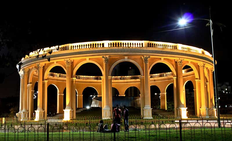 The Utsav Chowk at night