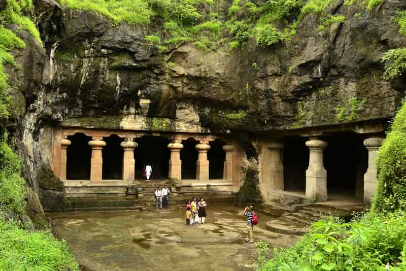 The entrance to Elephanta Island