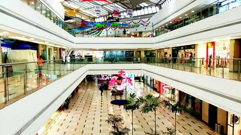 The lobby of the Inorbit Mall