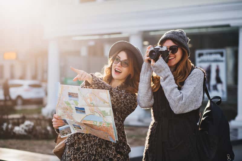 Traveler Clicking Pictures