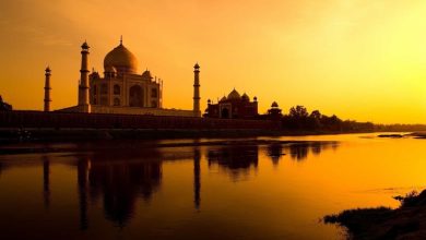 A Beautiful View of the Taj Mahal