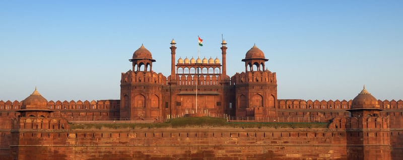 A panorama of the Red Fort
