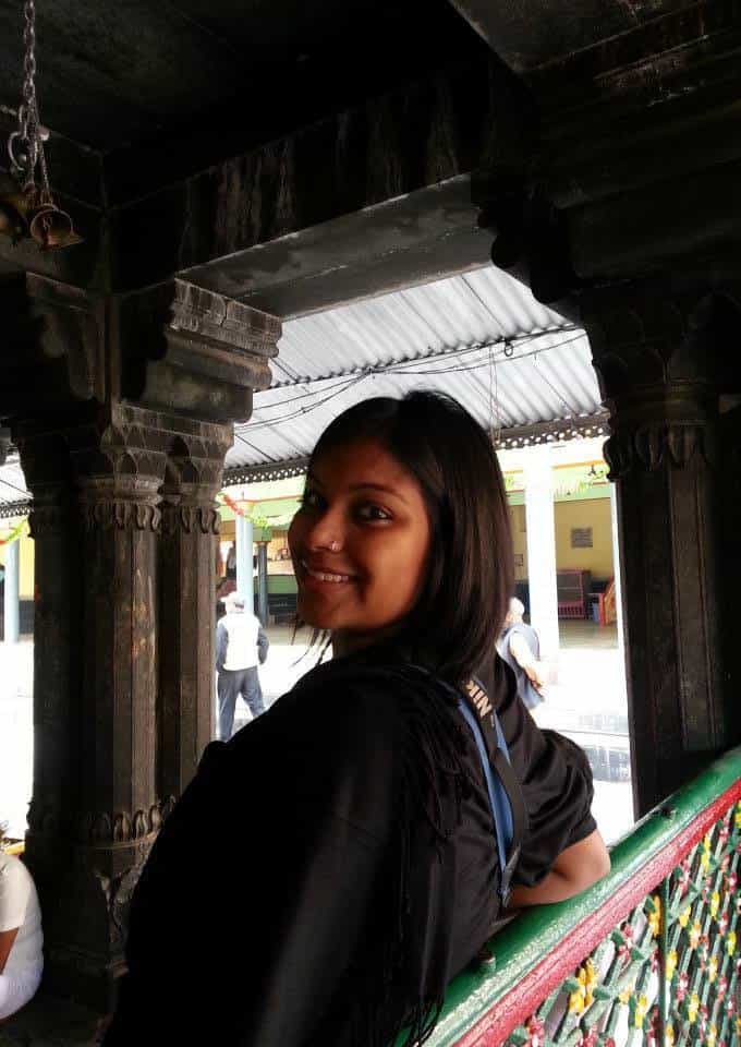 Amrita Das at Bodhgaya in Bihar
