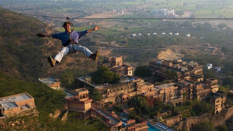 Flying Fox adventure in Neemrana