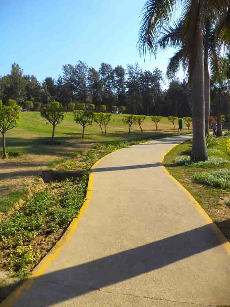 Nehru Park has lush green lawns to relax at