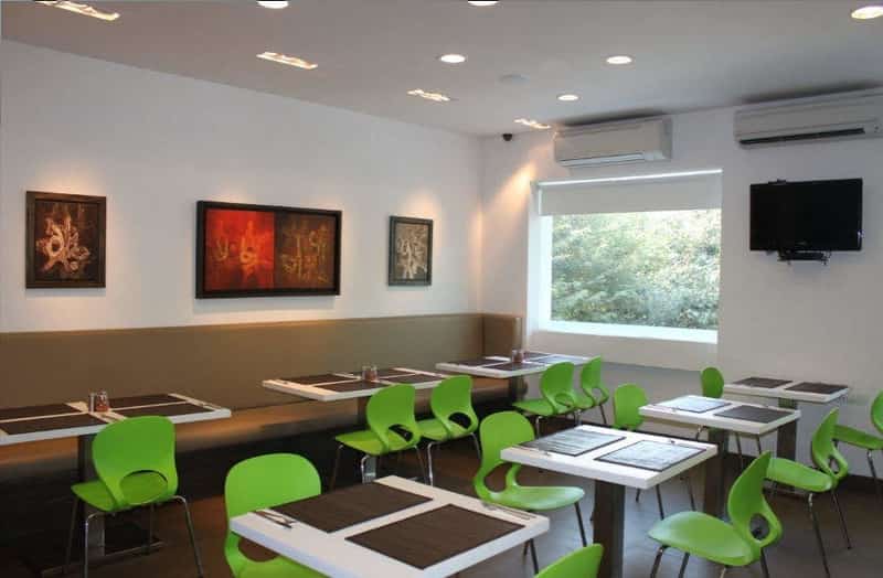 The Blue Door Café has a cool and upbeat vibe perfect for setting the mood in the morning