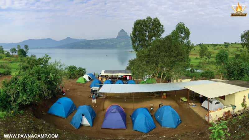The Pawna Lake campsite