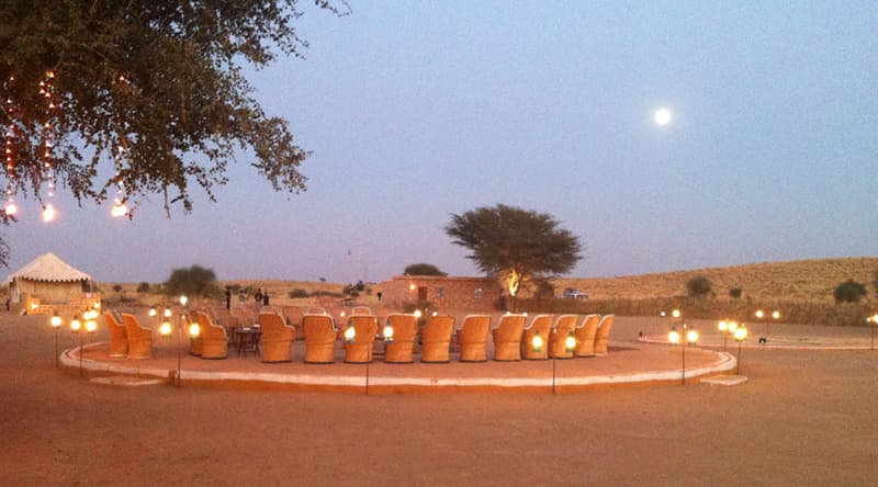 The ambiance at the Golden Dunes Retreat