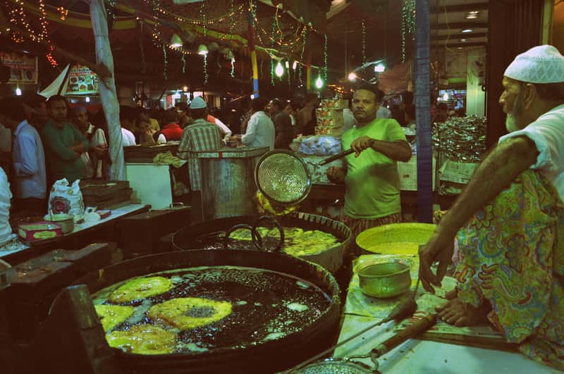 The best time to visit Mohammed Ali Road is during Ramadan