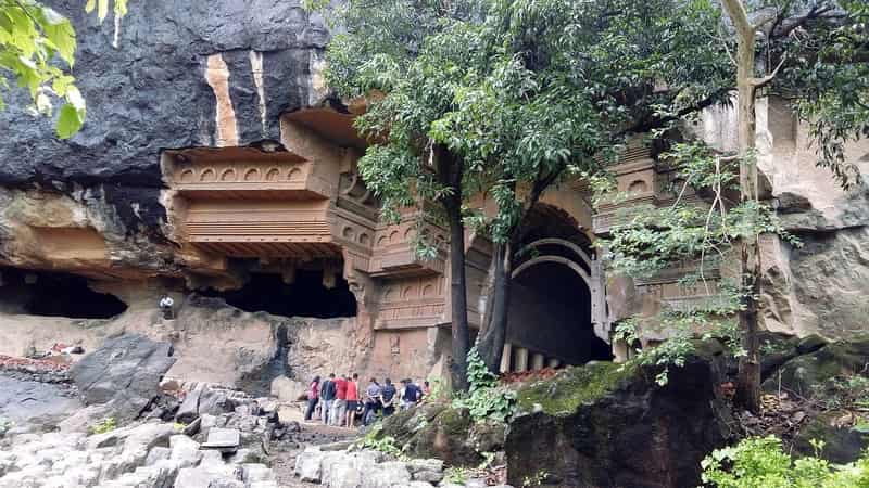 Trekkers gathered outside the Kondane Cave to begin the trek