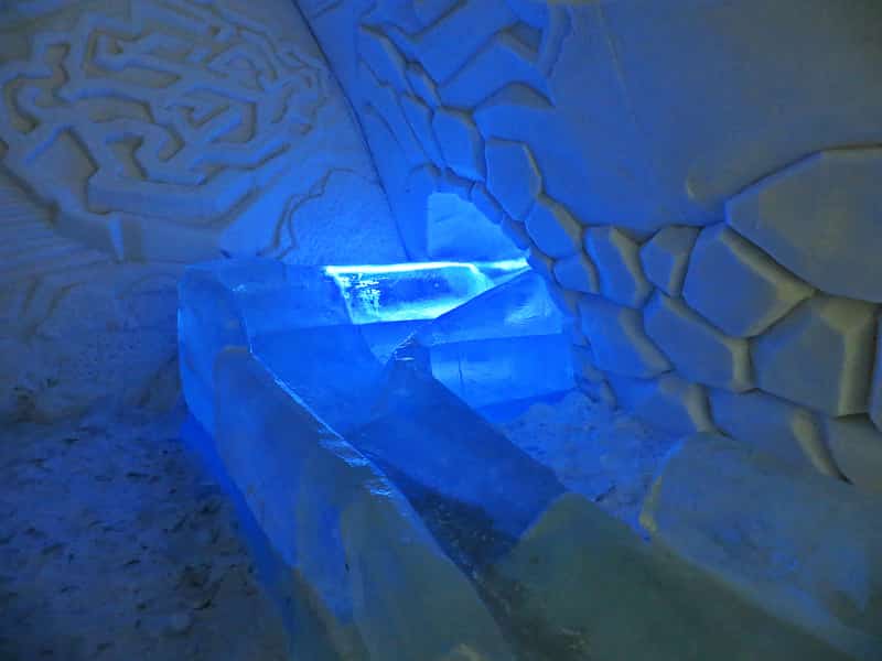 A Slide Carved Out Of Ice