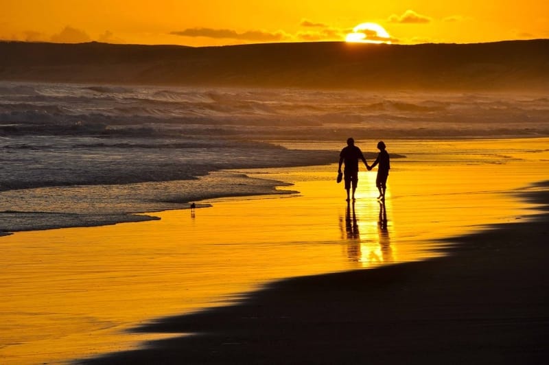 Beach Walk During Monsoons