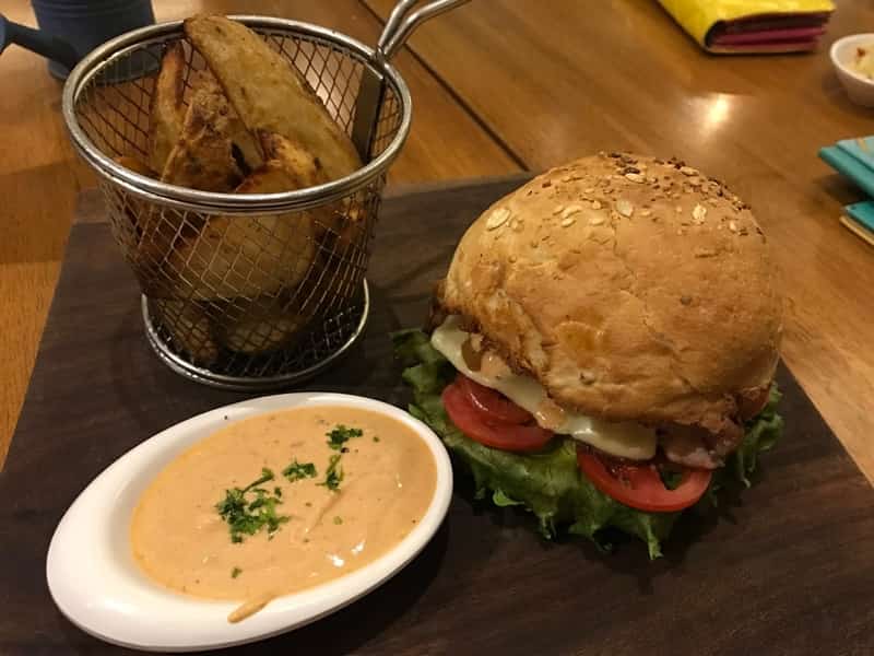 Breakfast is available all day at this restaurant