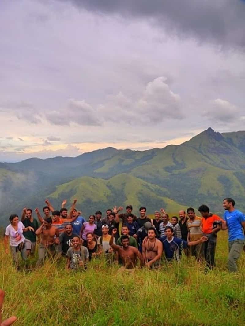 Campers a the summit of Ombattu Gudda