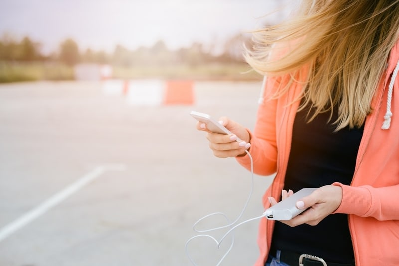 Girl with a Power Bank