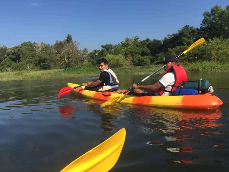 Kayaking at the Shambhavi