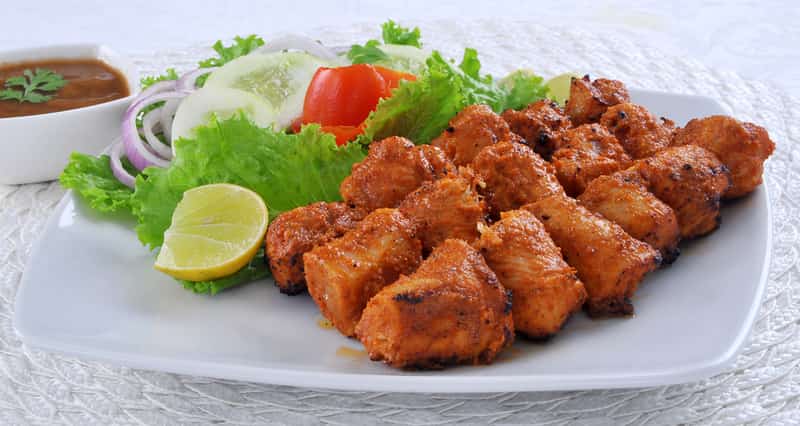 Meat-lovers should try the chicken tikkas in Vijayawada