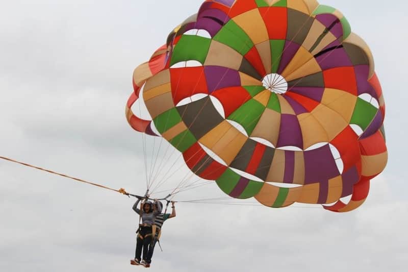 Parasailing at Jakkur Airfield