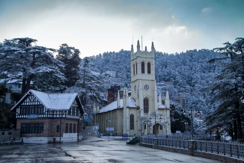 Shimla on a snowy day