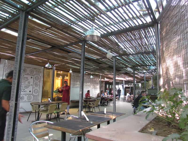 This cafe is in the National Crafts Museum