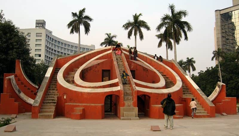 Visitors at the Jantar Mantar