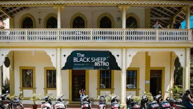 One of the famous restaurants in North Goa- Black Sheep Bistro