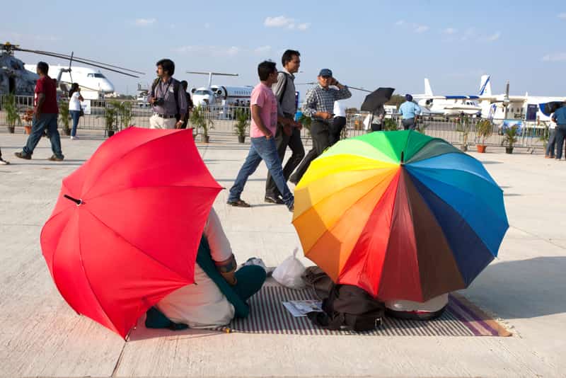 Yelahanka Airbase during Aero India Exhibition 