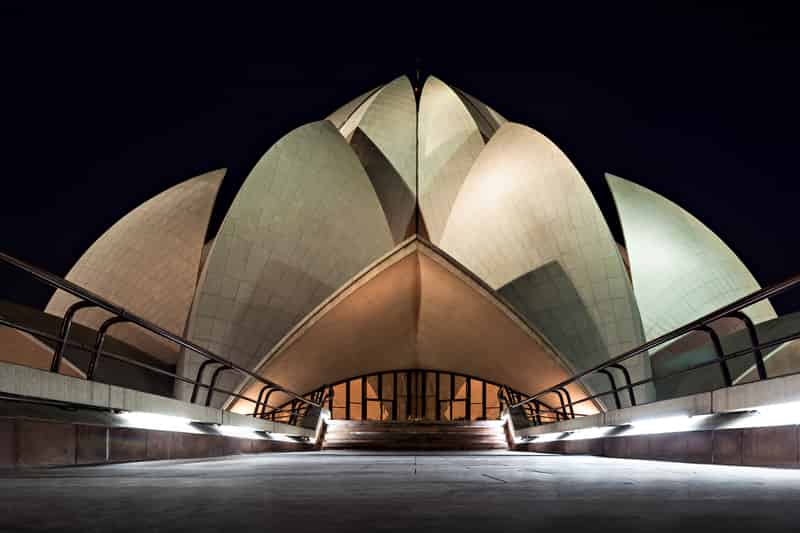 The famous Baha’i House in Delhi