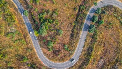Aerial View of Road near Makalidurga