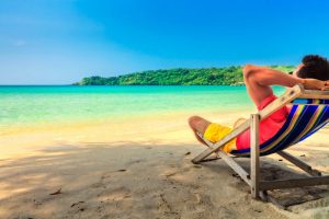 Chilling on the beach