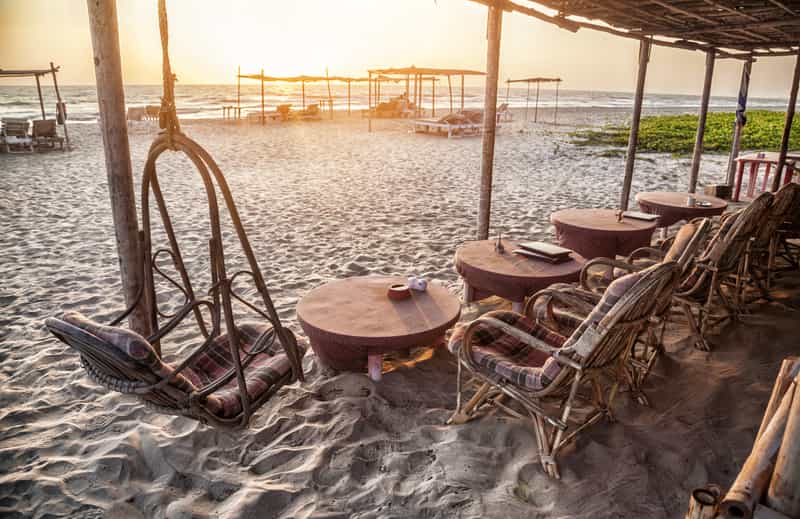 A beach shack in Gokarna