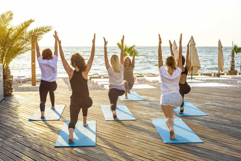 Practise Yoga on the Beach