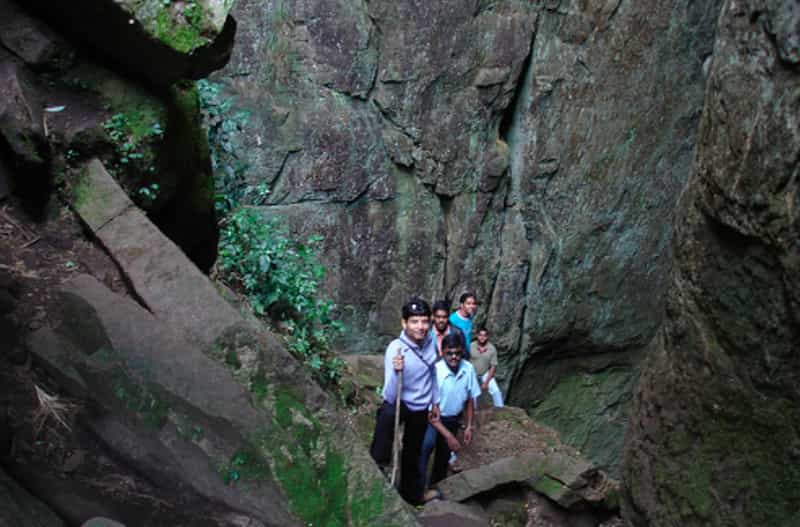 The chambers inside the cave