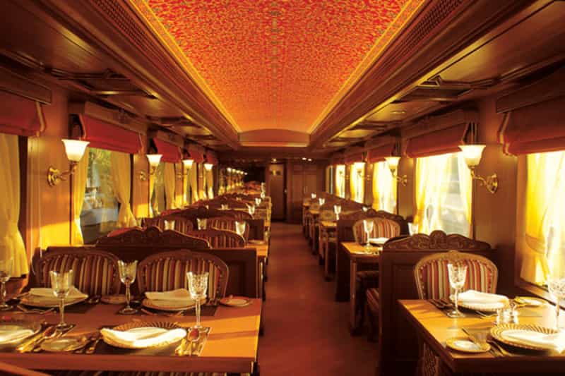 Dining Room inside the Maharaja’s Express