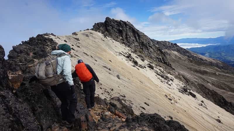 A couple trekking in Nepal