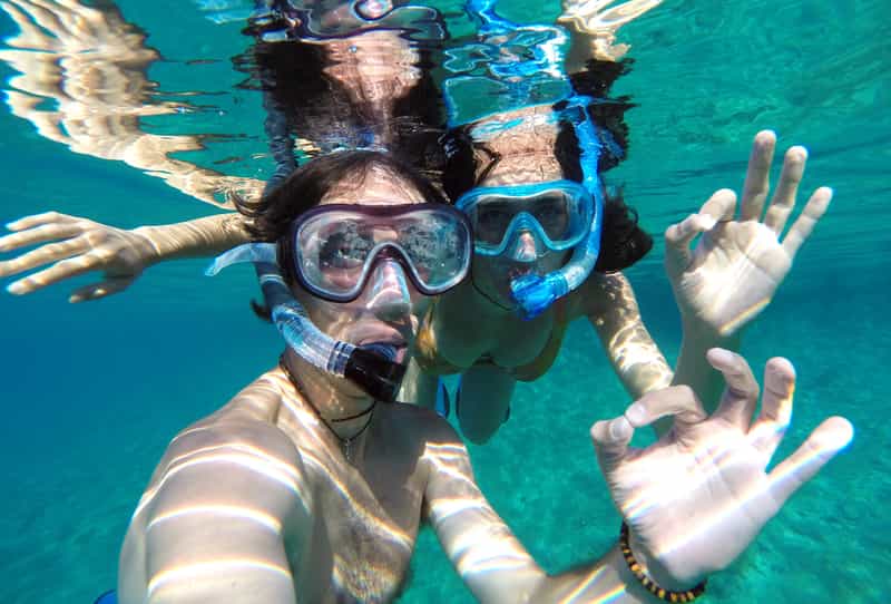A Couple Snorkeling in Phillipines