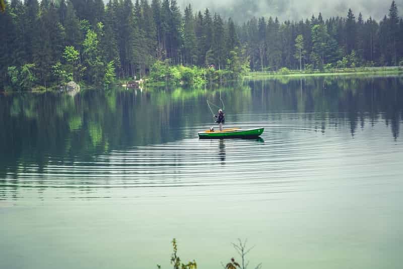 Boating on the Chamera Lake