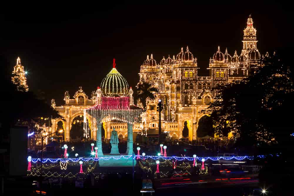 Mysore Palace during Dasara