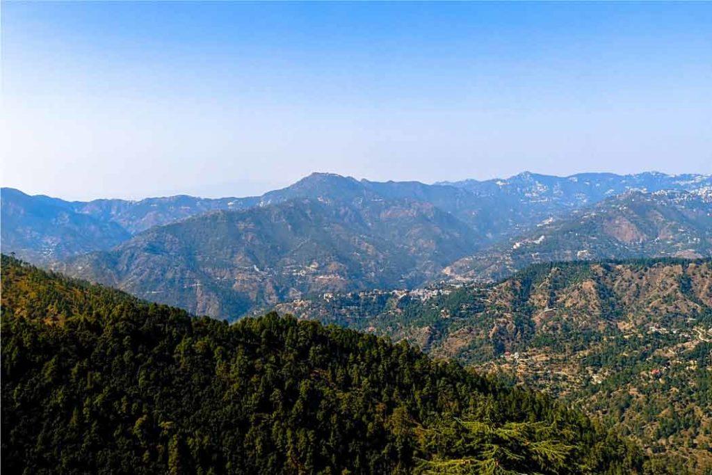 The misty mountains in weekend getaways near Agra.