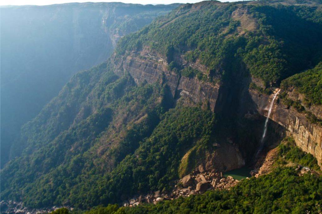 Witness beautiful rains in Cherrapunji during best places to visit in July in India. 